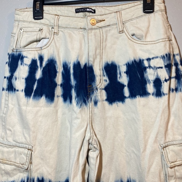 Tie die high rise jeans Size L - Picture 5 of 6